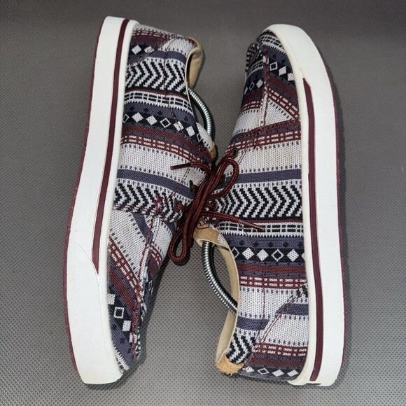 Twisted X Hooey Loper Geometric Multicolor Textile Lace Sneaker Shoes Men’s 10.5 - Picture 5 of 8